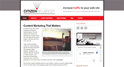 Desktop Screenshot of citizeninfluencer.com